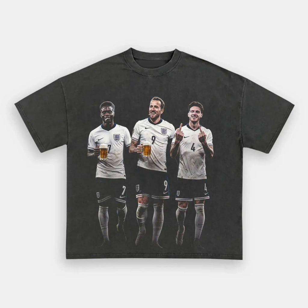 Bukayo Saka & Harry Kane & Declan Rice England Football Tee