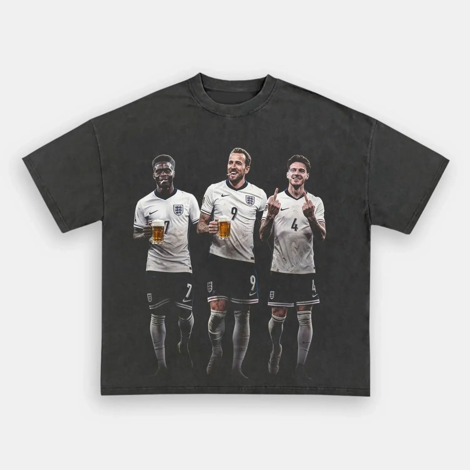 Bukayo Saka & Harry Kane & Declan Rice England Football Tee