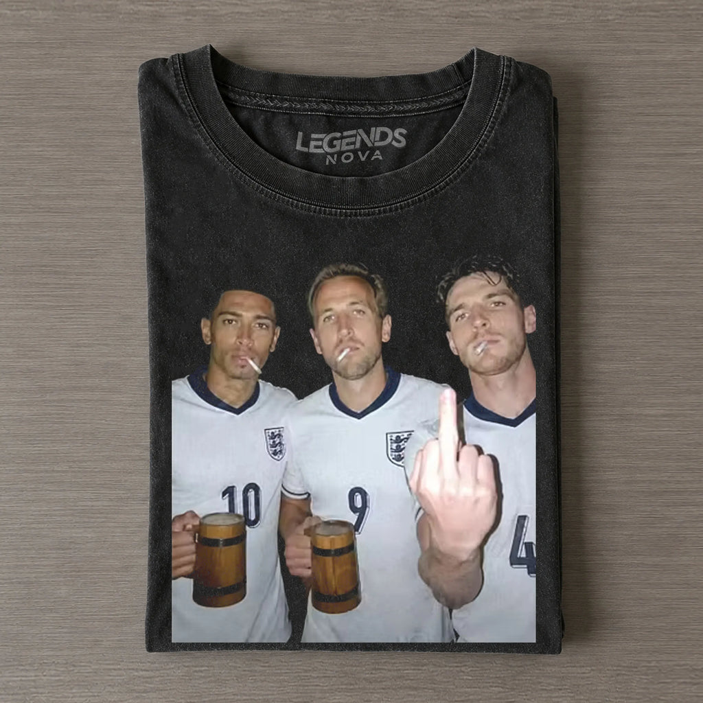 Harry Kane & Jude Bellingham & Declan Rice England Football Style Tee