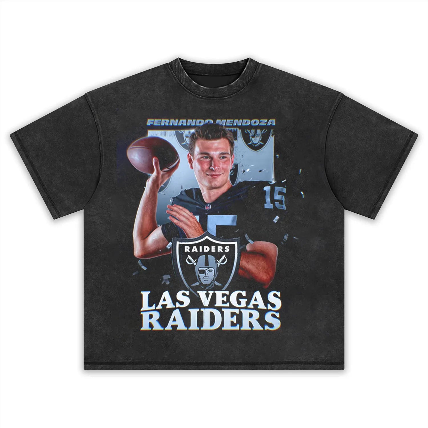 Fernando Mendoza Raiders NFL No. 1 pick T-shirt