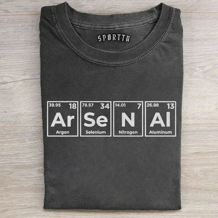 Chemical Ar Se N Al Funny Personalized Design, Periodic Table Style Inspired Graphic Tee