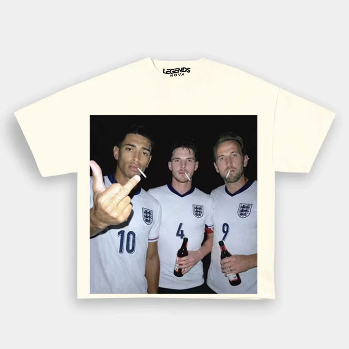 Harry Kane & Jude Bellingham & Declan Rice England Football Style Tee
