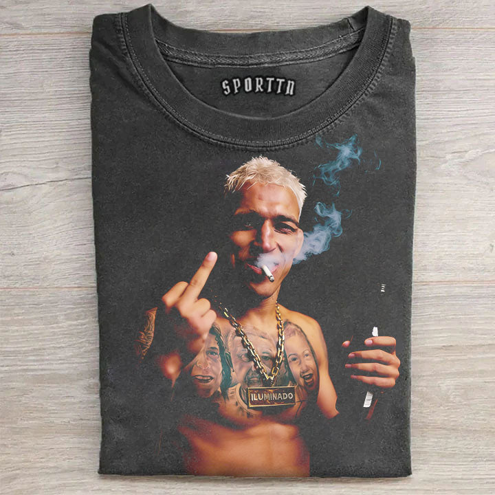 Charles Oliveira Middle Finger Vintage Tee