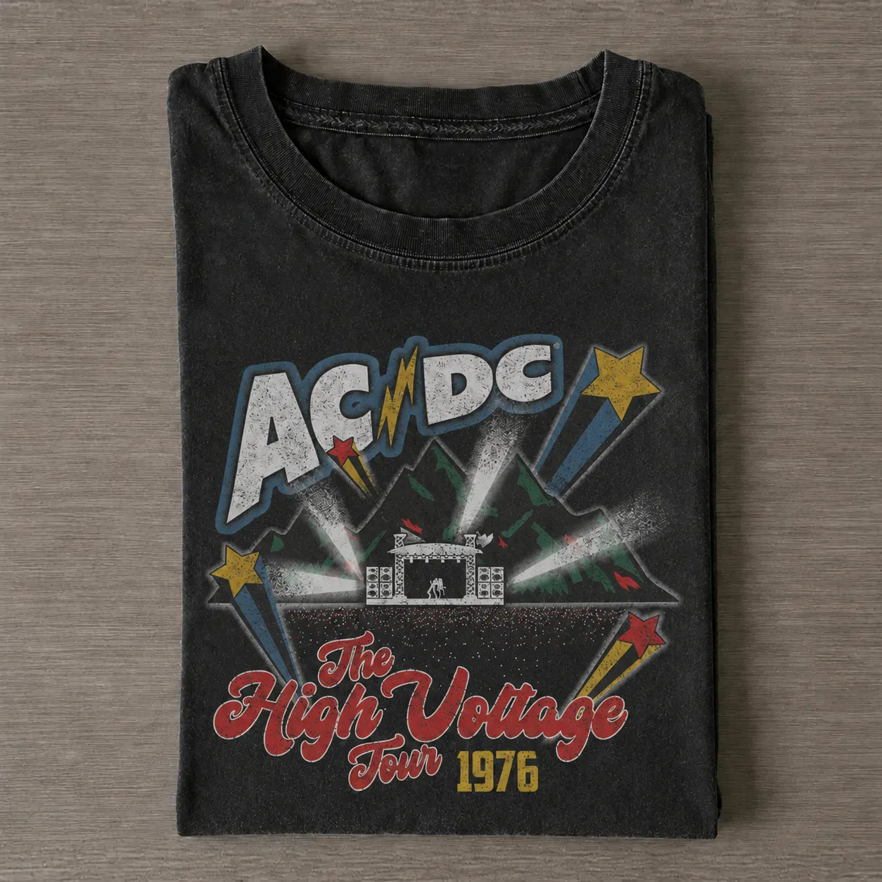 AC/DC The High Voltage Tour Graphic Raglan Tee
