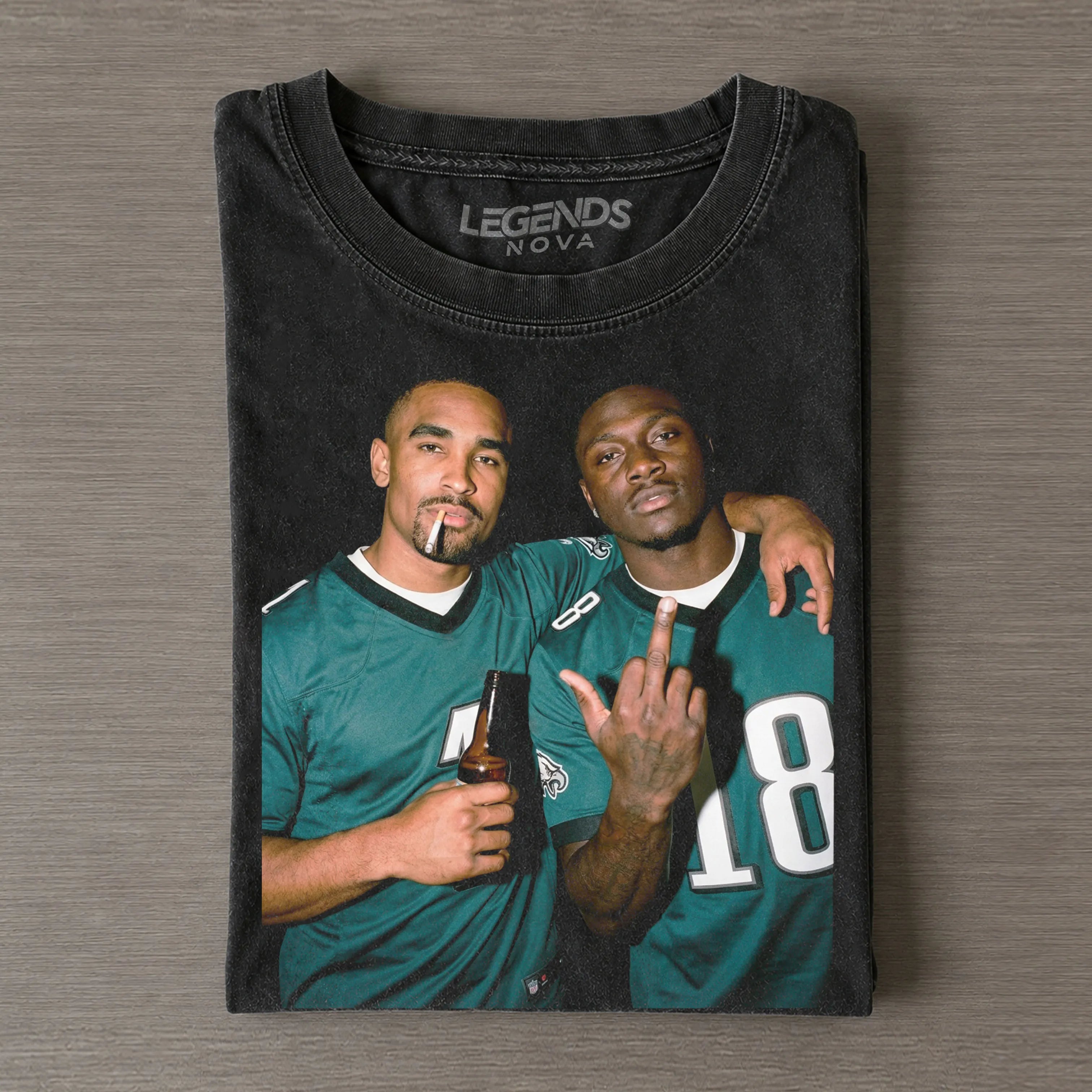 Jalen Hurts & A.J. Brown Football T-shirt