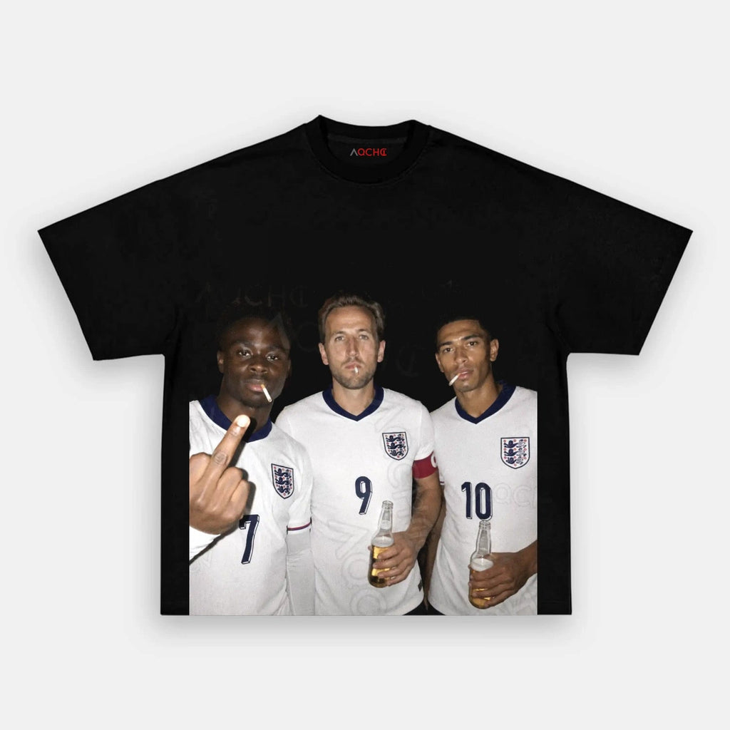 Harry Kane & Jude Bellingham & Bukayo Saka England Football Style Tee