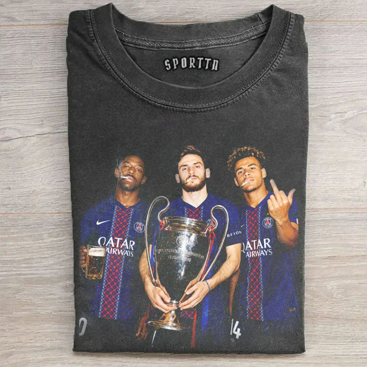 PSG-Khvicha Kvaratskhelia & Désiré Doué & Ousmane Dembélé Tee