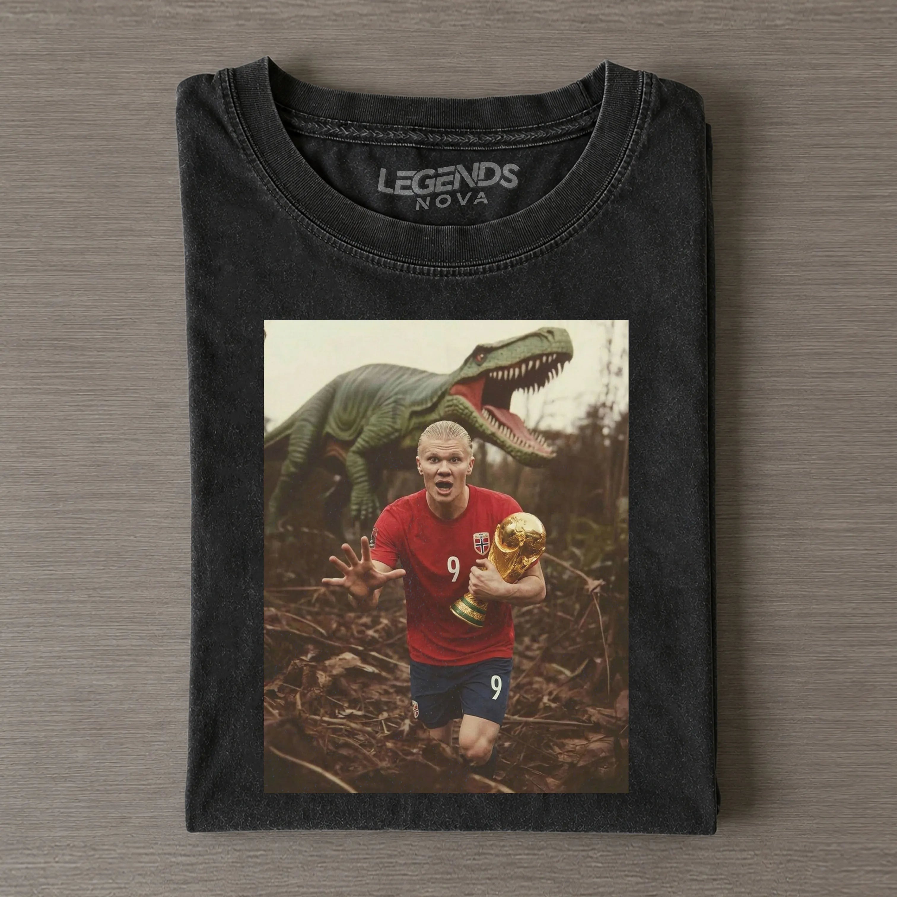 Norway Haaland Funny Vintage Tee