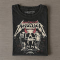 Metallica Vintage Rock Band Graphic T‐Shirt