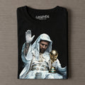 King Baldwin IV & Football GOAT Messi Collage Graphic Vintage T-Shirt