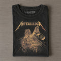 Metallica Vintage Rock Band Graphic T‐Shirt