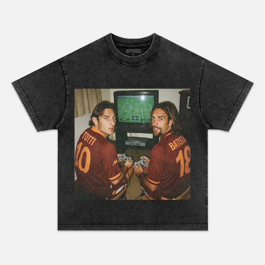 Totti X Batistuta Funny Meme T-shirt
