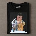 Messi World Cup Trophy Cat 2026 Vintage TEE