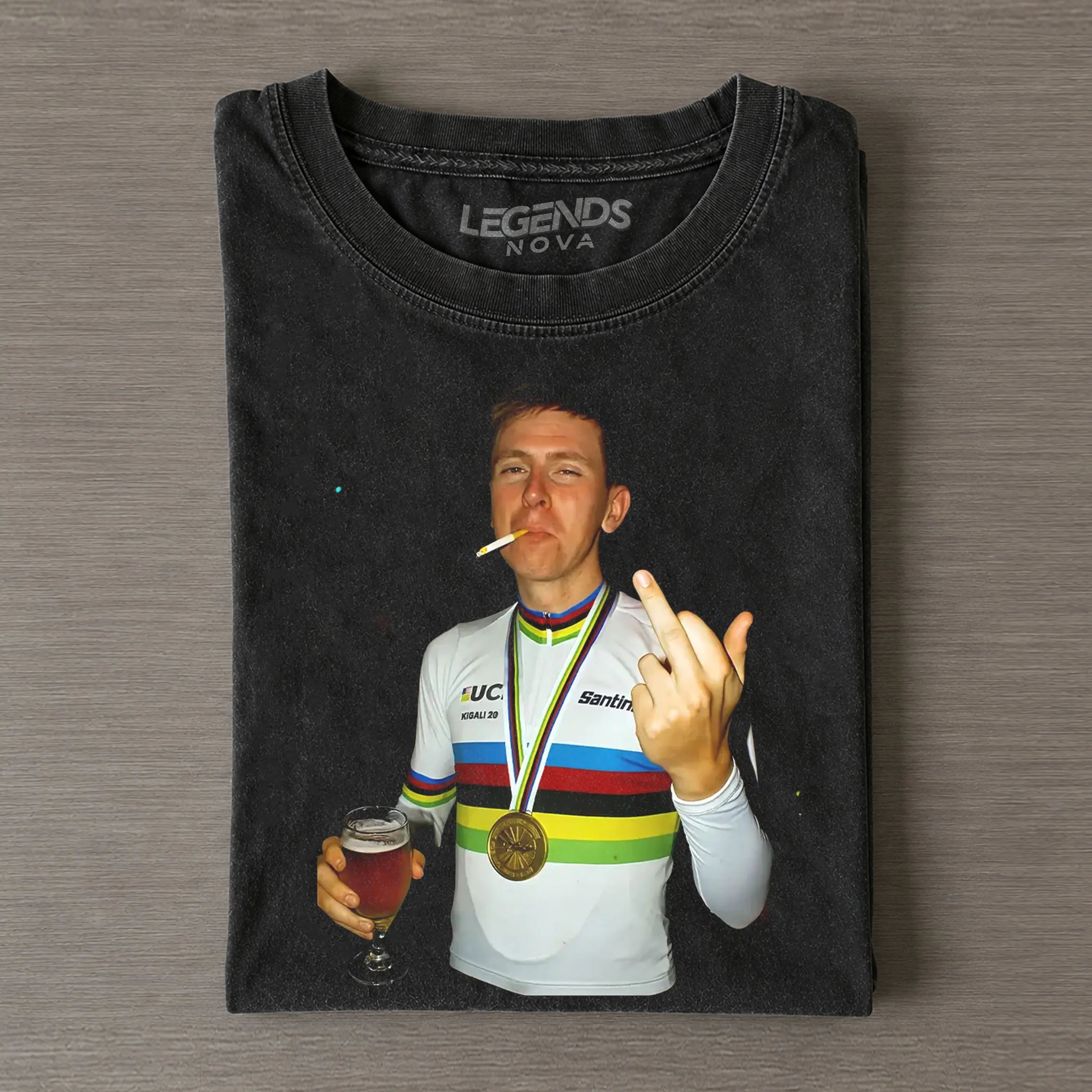 Tadej Pogačar 2026 Vintage Crying Tee