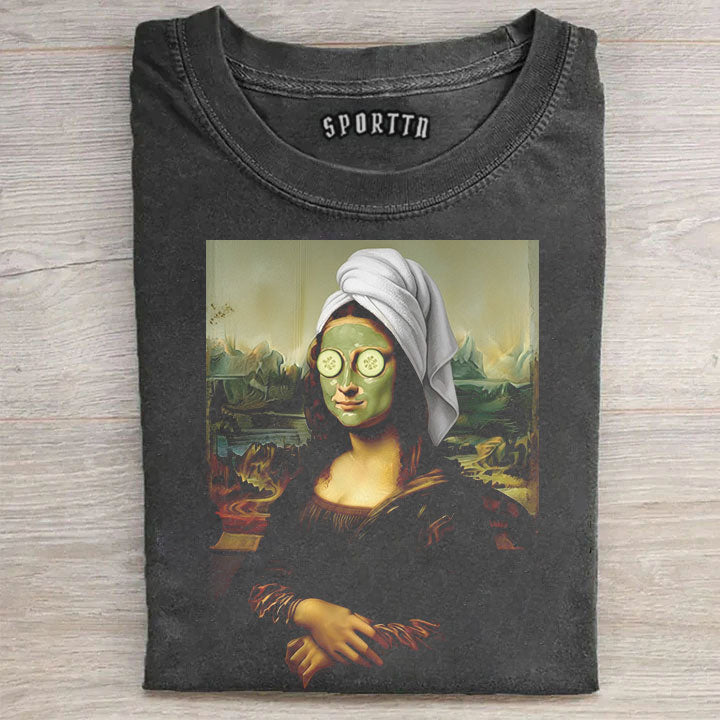 Retro Mona Lisa Art T-shirt
