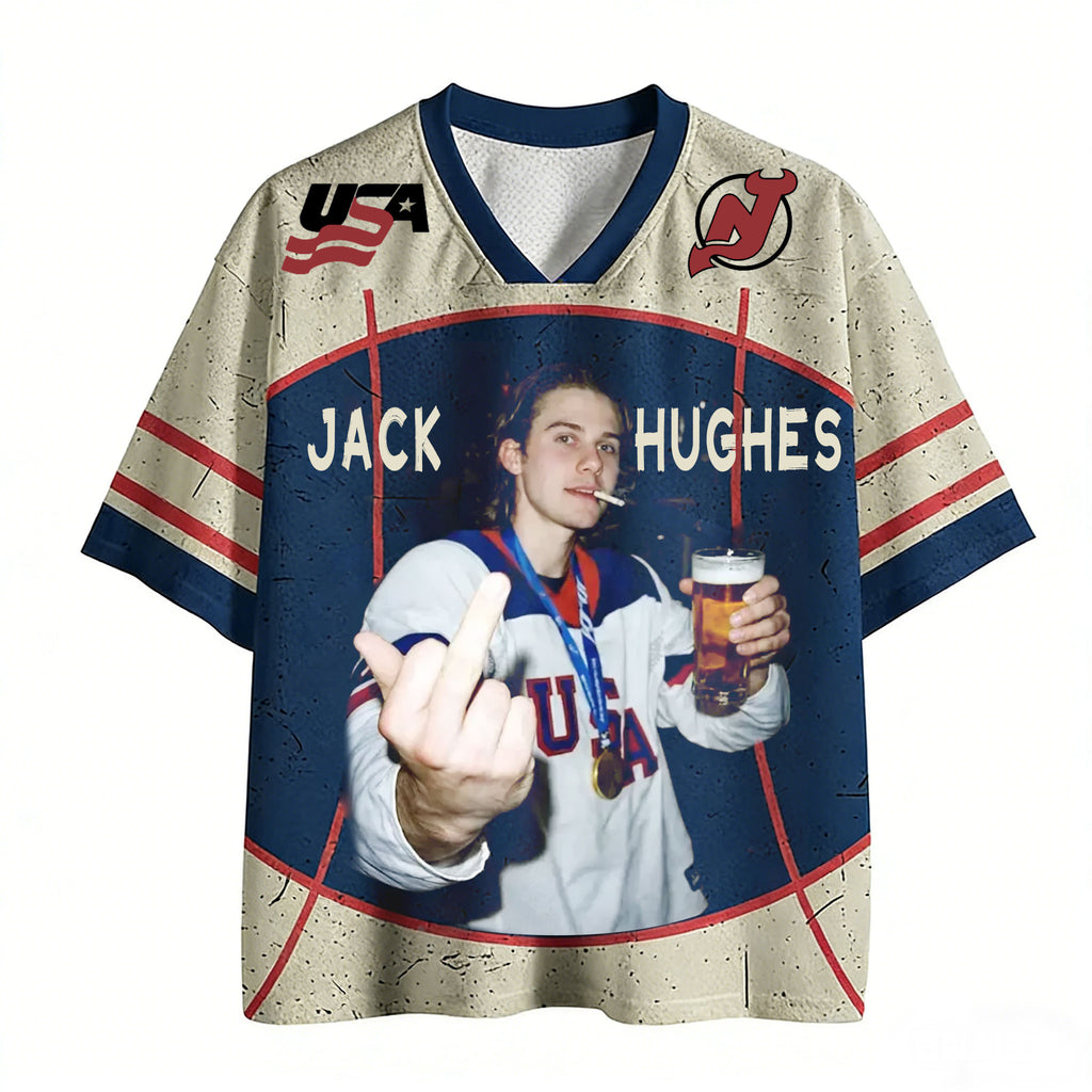 Jack Hughes Champion USA Mesh Jersey