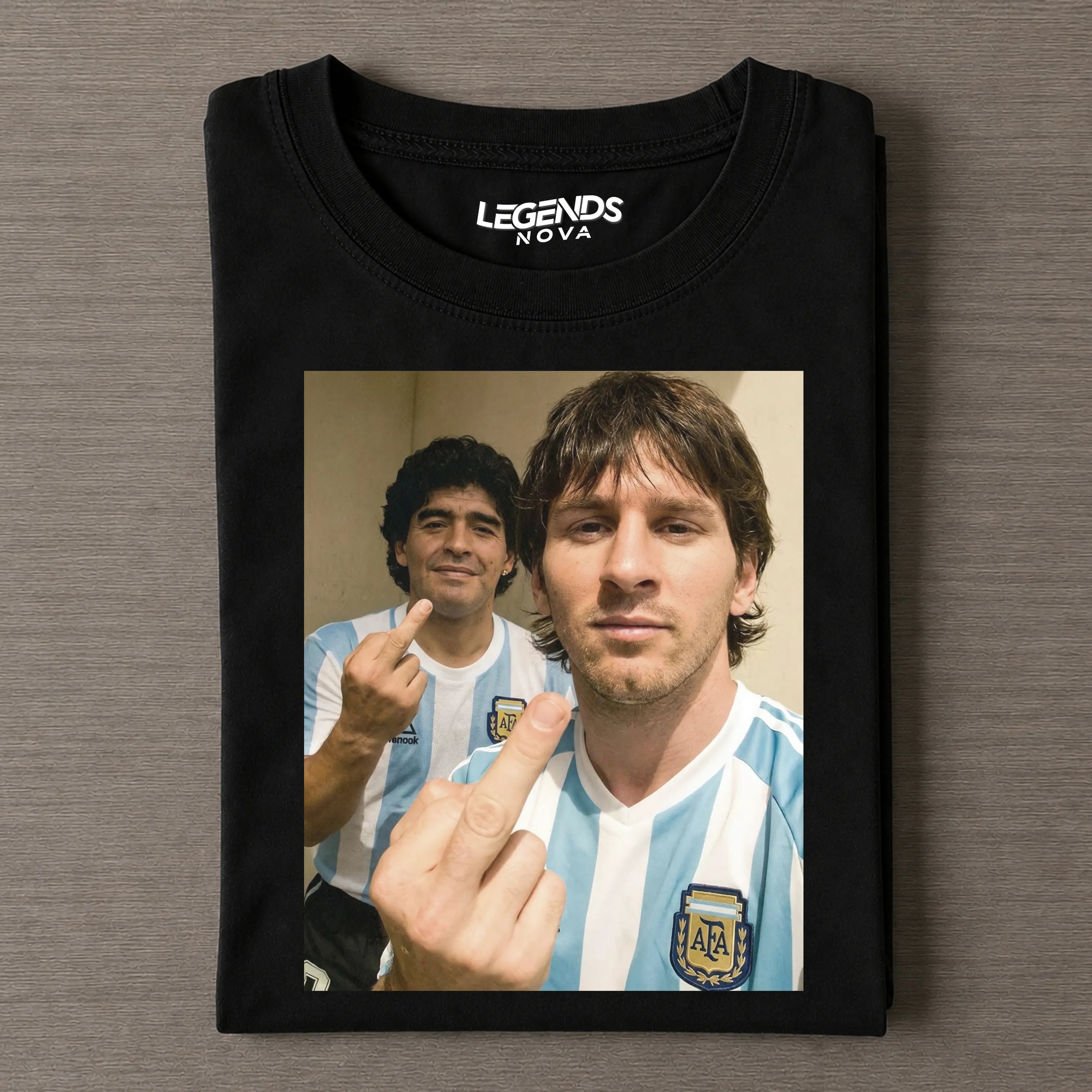 Lionel Messi & Diego Maradona Vintage TEE