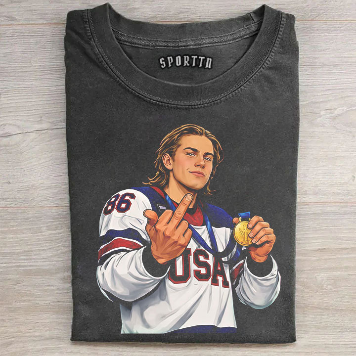 Jack Hughes USA Hockey Hero Tee