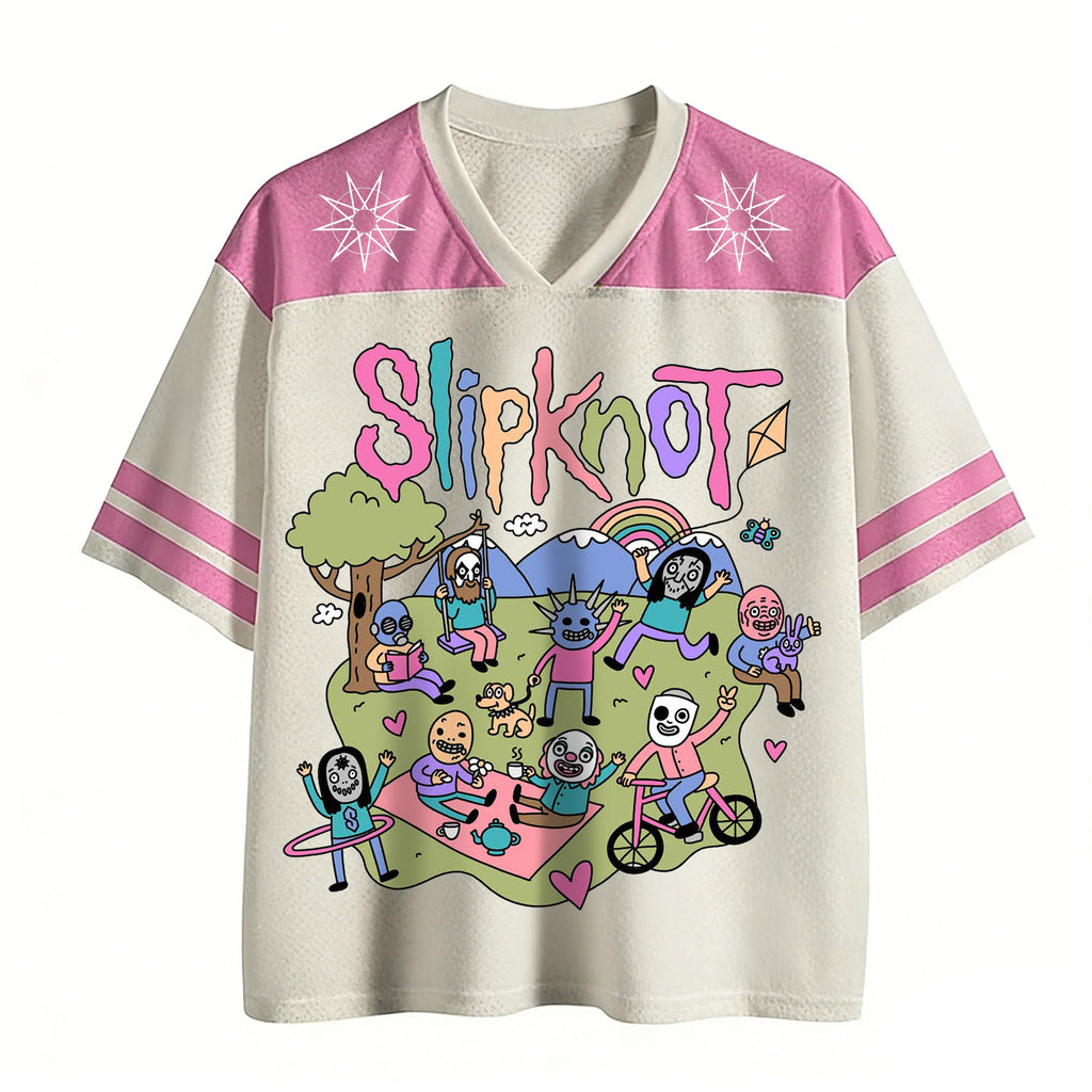 Funny Band Slipknot Mesh Jersey