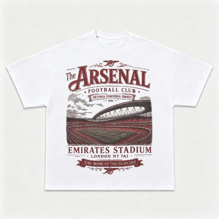 Arsenal Vintage Shirt, Arsenal tee, Arsenal tshirt, North London Stadium Matchday Graphic Tee
