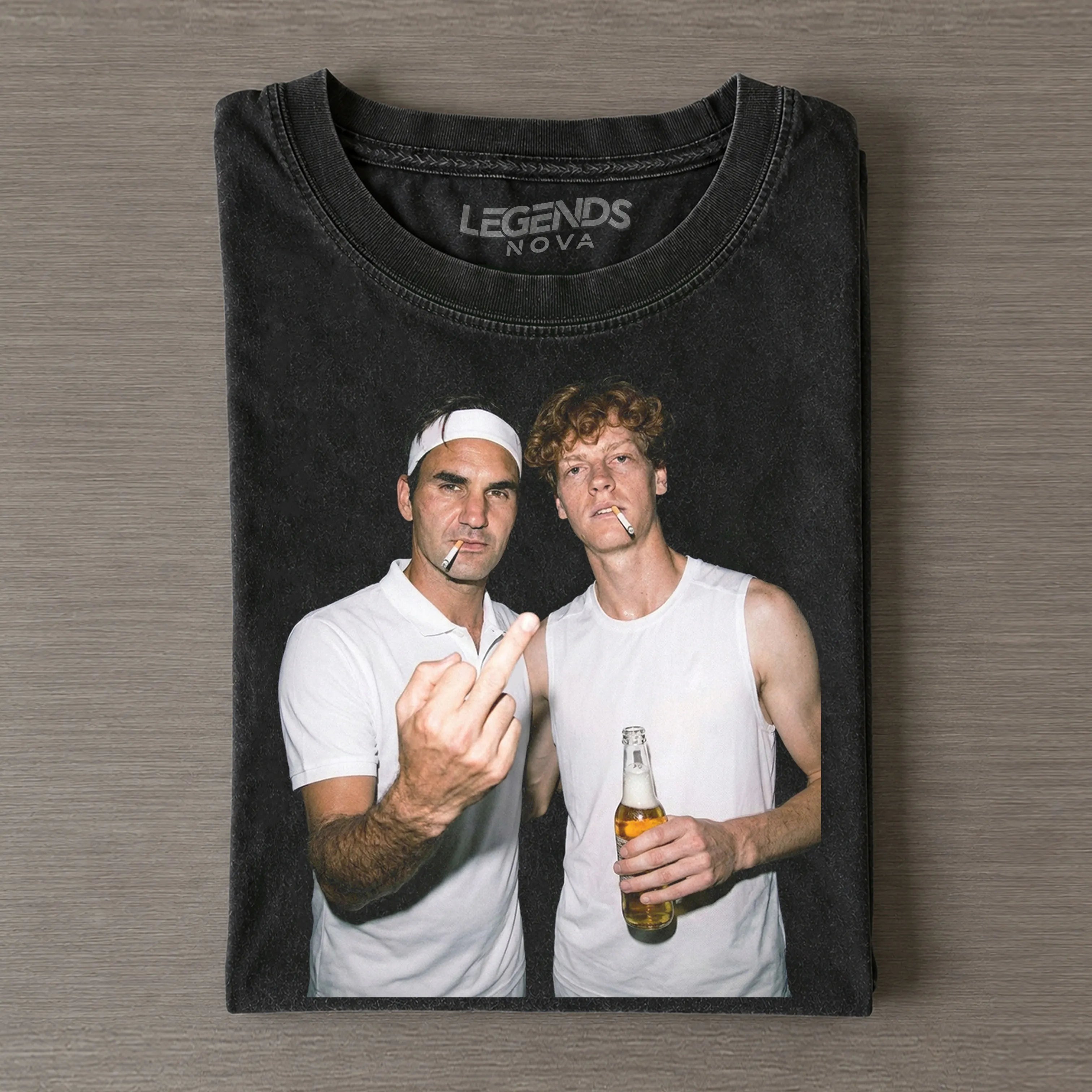 Jannik Sinner & Roger Federer 2026 Vintage T-shirt