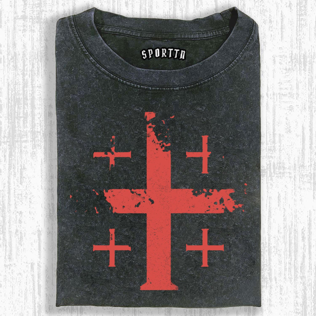 JERUSALEM CROSS VINTAGE T-SHIRT