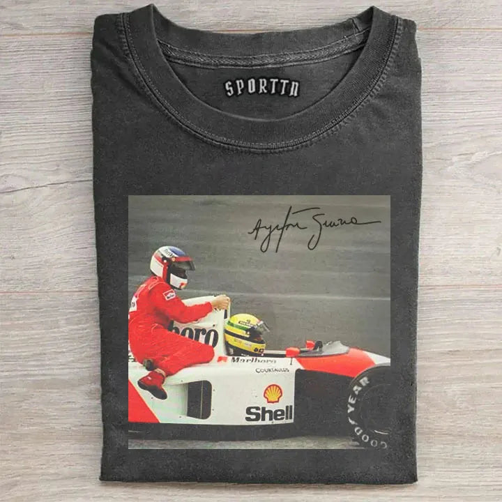 F1 Eternal Senna Classic Retro T-shirt