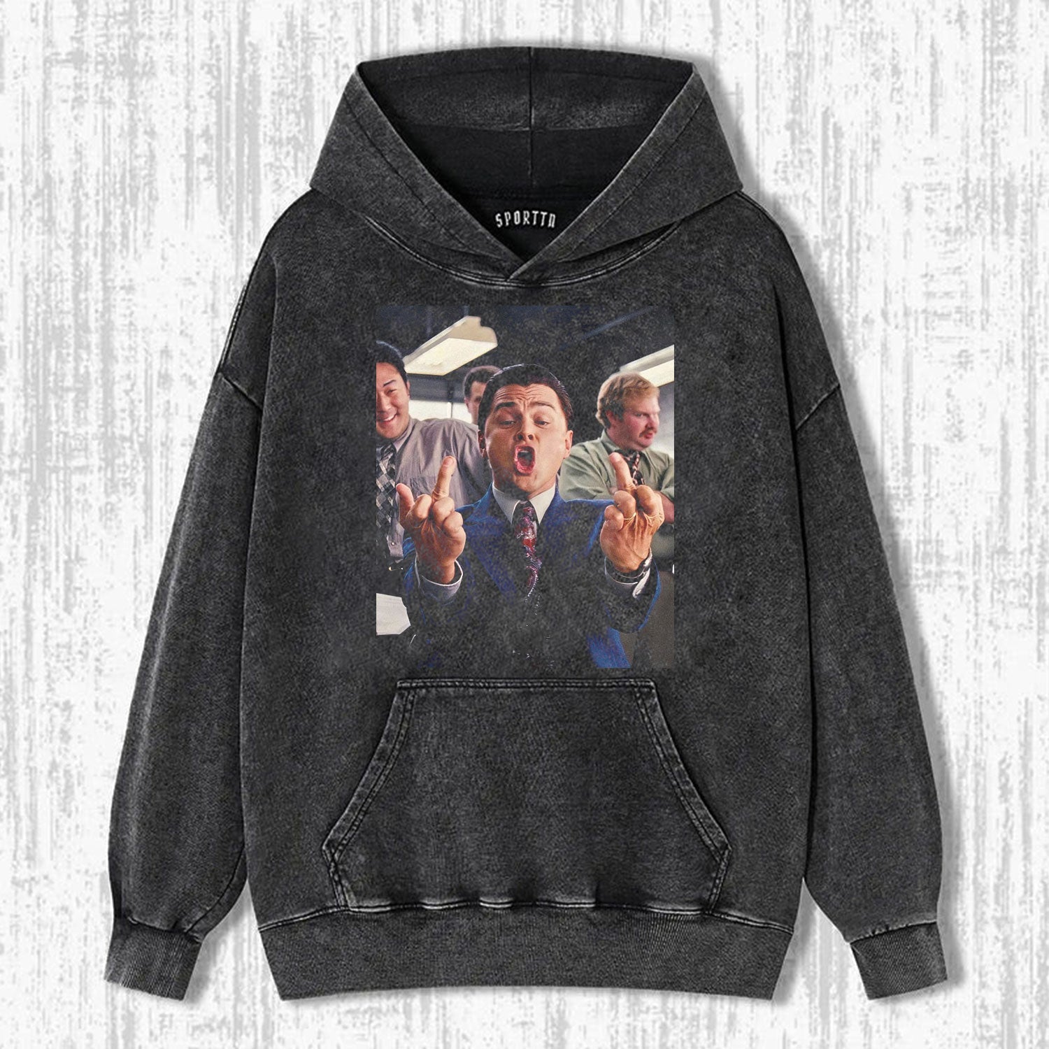 LEONARDO DICAPRIO MIDDLE FINGER FUNNY T-SHIRT