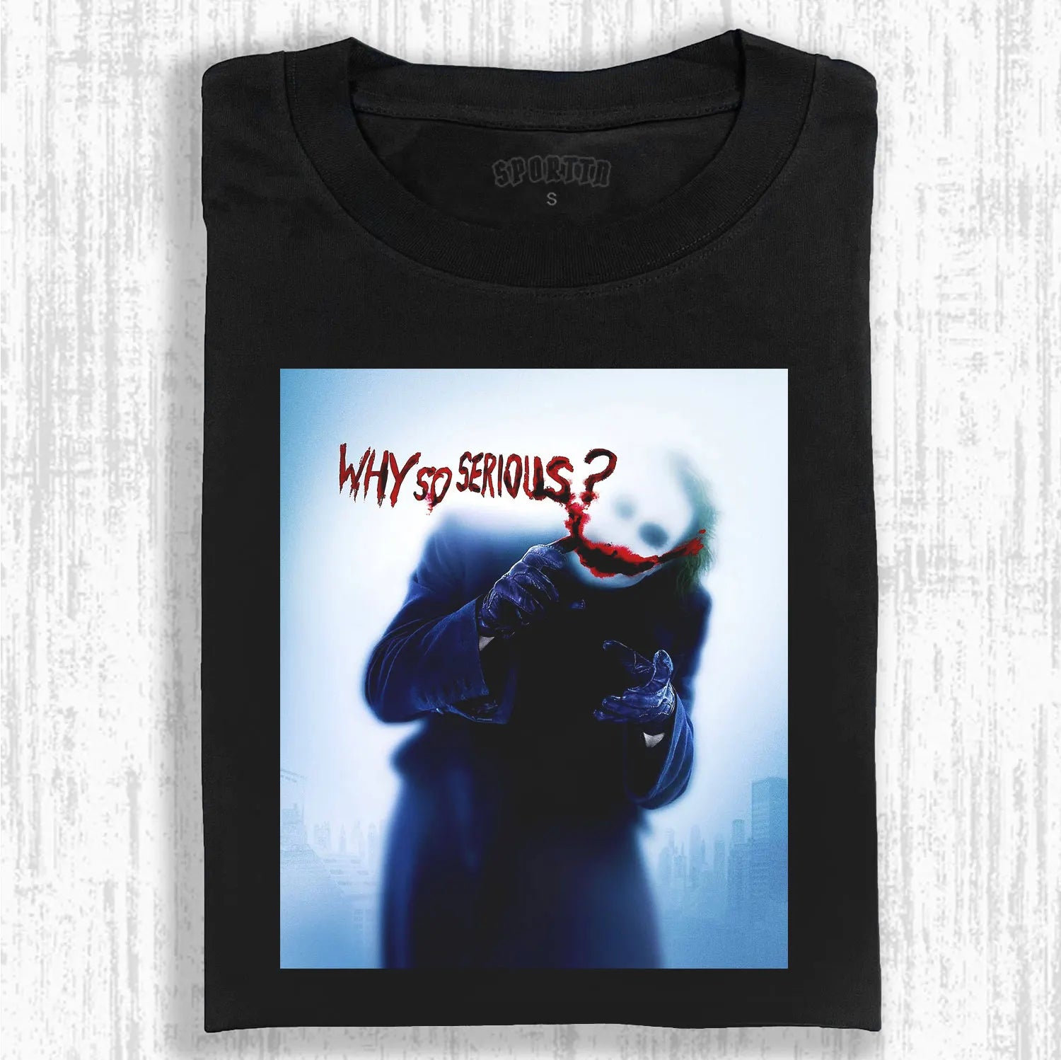 JOKER "WHY SO SERIOUS" THEMED T-SHIRT