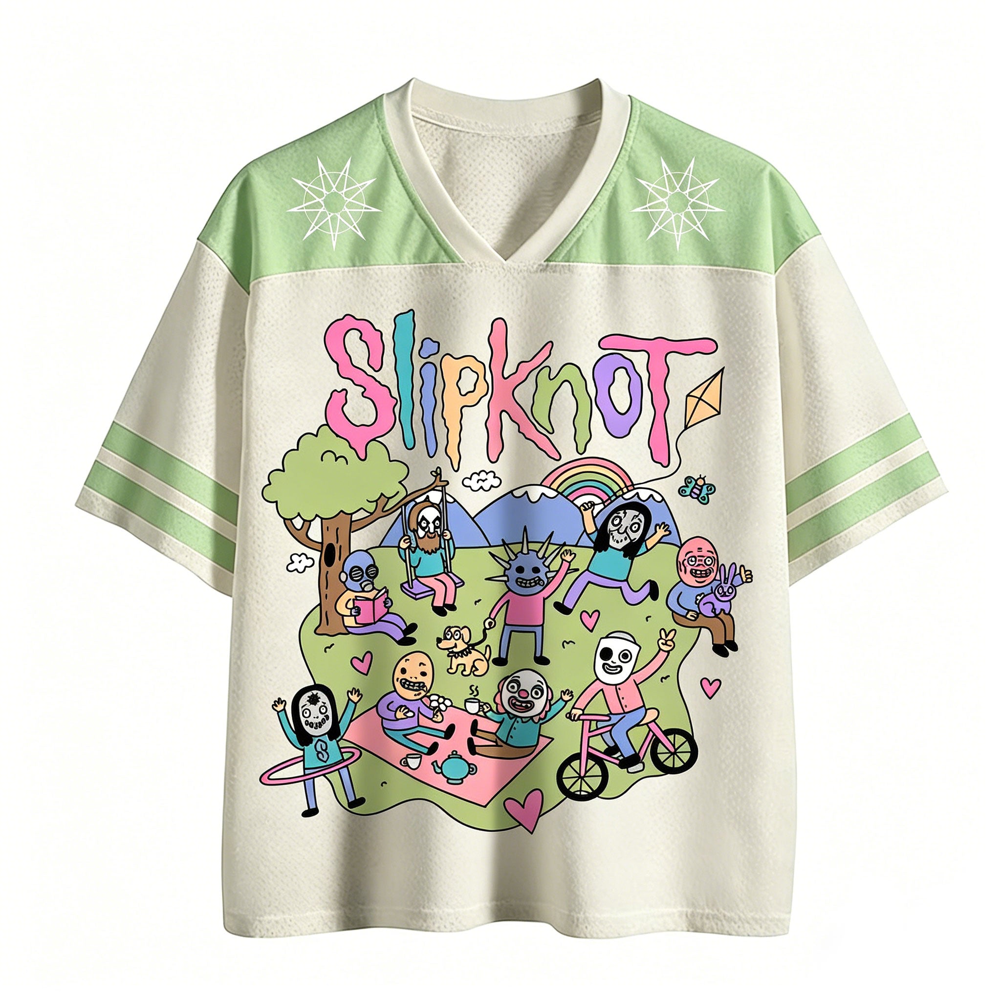 Funny Band Slipknot Mesh Jersey
