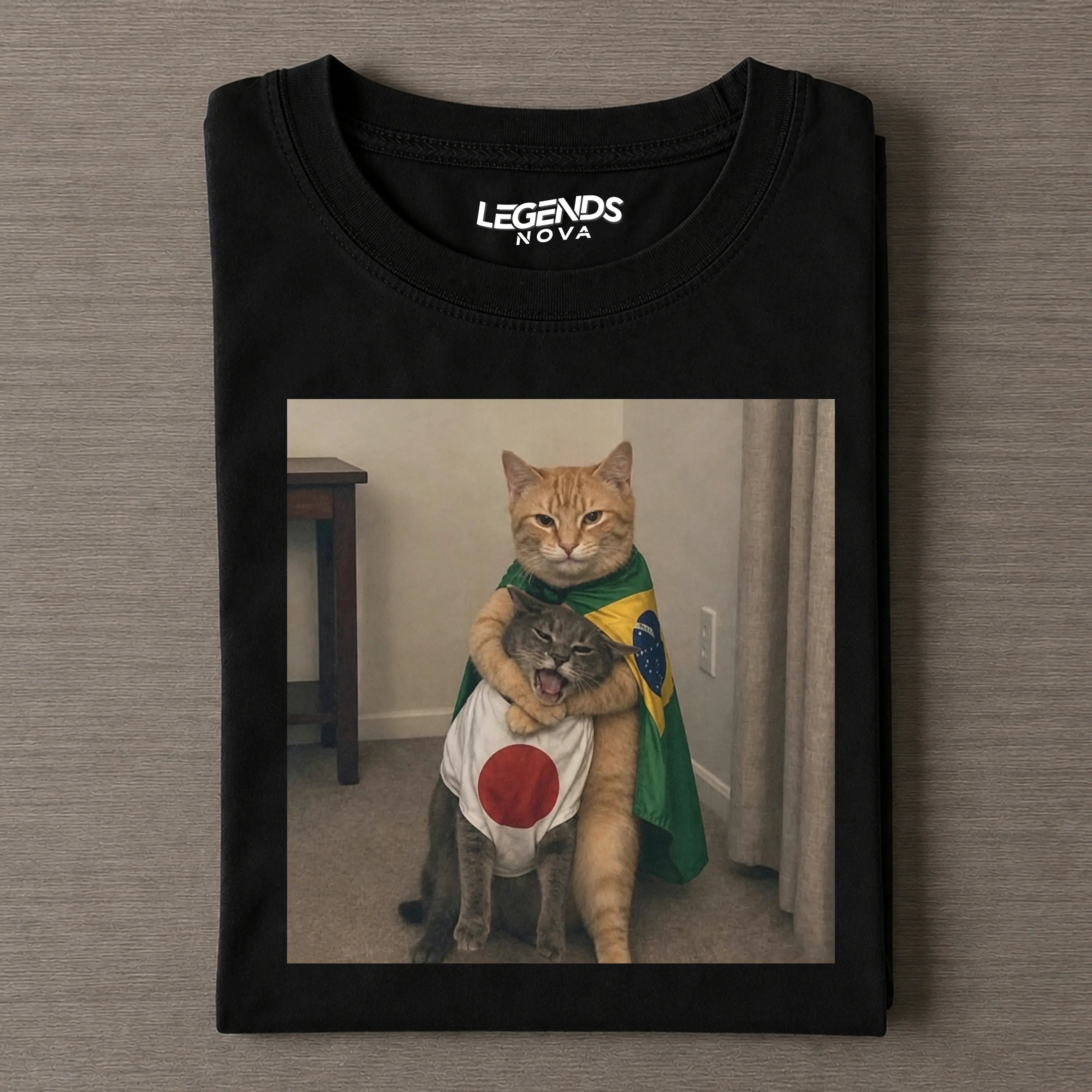 Funny Soccer Cat Tee