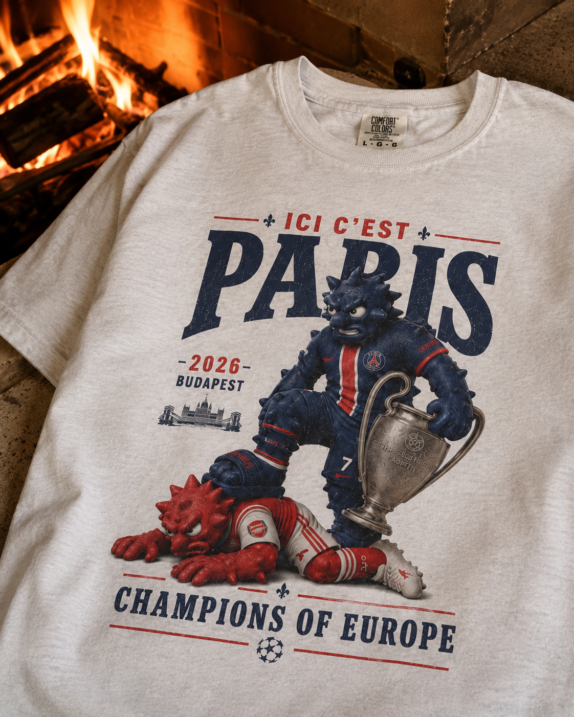 Ici C’est Paris 2026 Champions of Europe Tee