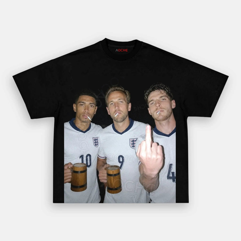 Harry Kane & Jude Bellingham & Declan Rice England Football Style Tee