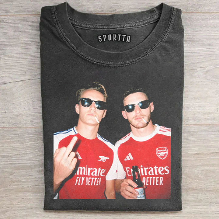 Arsenal-Declan Rice & Martin Ødegaard T-shirt
